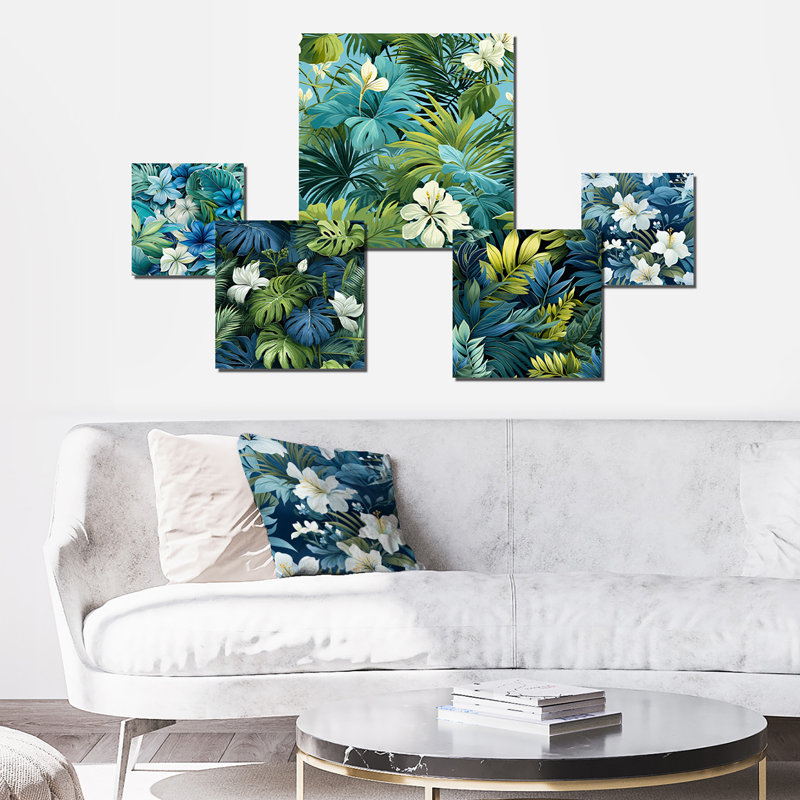 Allenhurst - ensemble d'art mural floral de 5