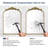 Arch Mirror Vintage Wall Mirror Decor With Alumium Alloy Frame, Traditional Baroque Bathroom Mirror For Wall, Tempered Glass-1077178176-1078114598
