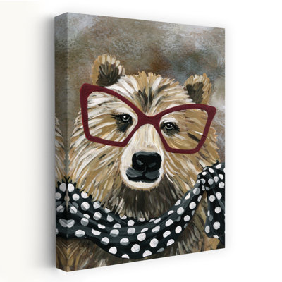 Reproduction d'art murale, ours contemporain, Mme Grizzly