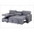 Light Grey Pull Out Sofa Bed