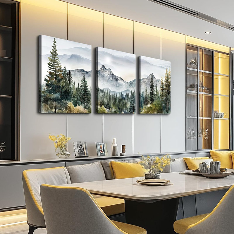 3 Piece Wrapped Canvas Print, 40 cm H x 30 cm W