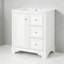 Meuble-lavabo avec lavabo, 3 tiroirs et tablettes réglables-990530429