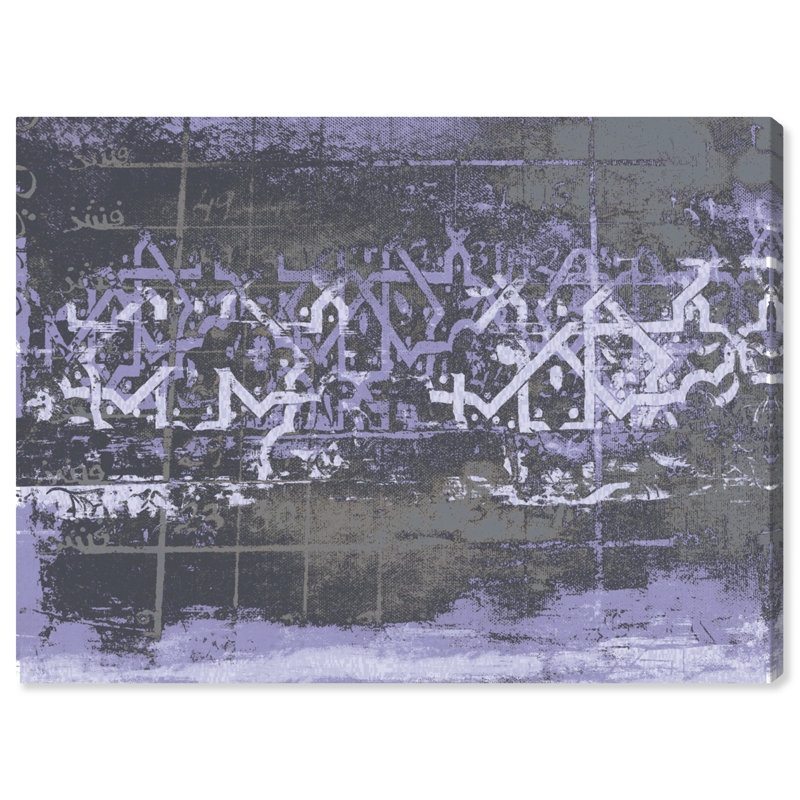 Foehr Numerica violet sur toile, H 20 po x l 24 po x P 0,8 po