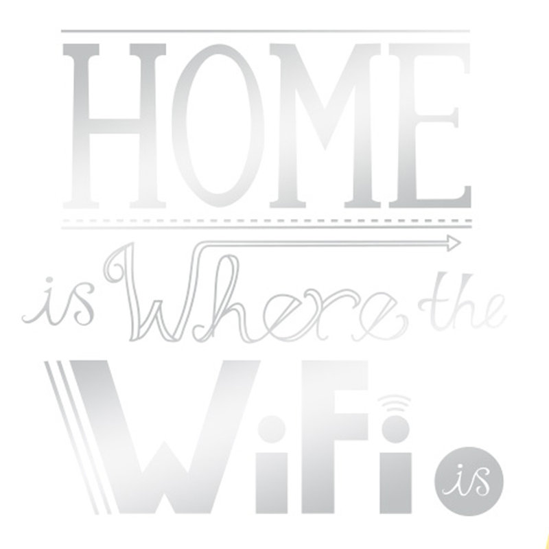 Wall Decal, Shiny Silver
