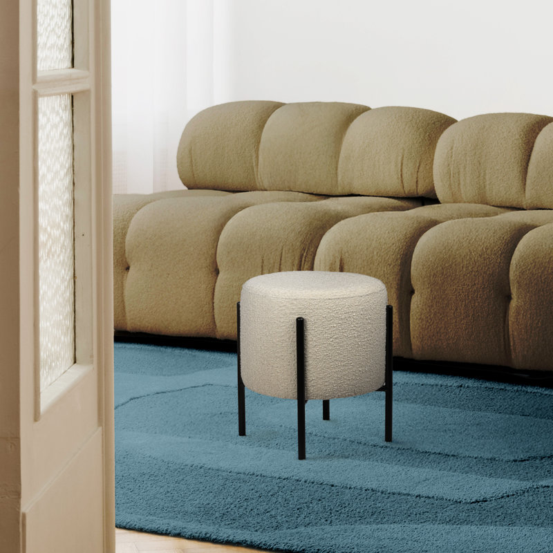 Tabouret de coiffeuse 18 po, Blanc