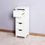 Armoire de rangement blanche pour salle de bain