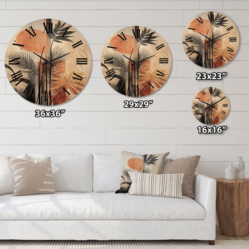 Horloge murale en bois massif Niam, Petit