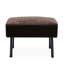 Canapé modulaire brun et en forme de L, design contemporain pour la maison, siège de détente à assise moelleuse, solution intégrée en mousse