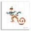  «Southwestern Vibes 5» par Farida Zaman, art mural en verre acrylique, 12 po x 12 po