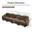 Canapé modulaire en tissu chenille-531912105-531912108