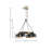 4-Light Metal Shade Chandelier