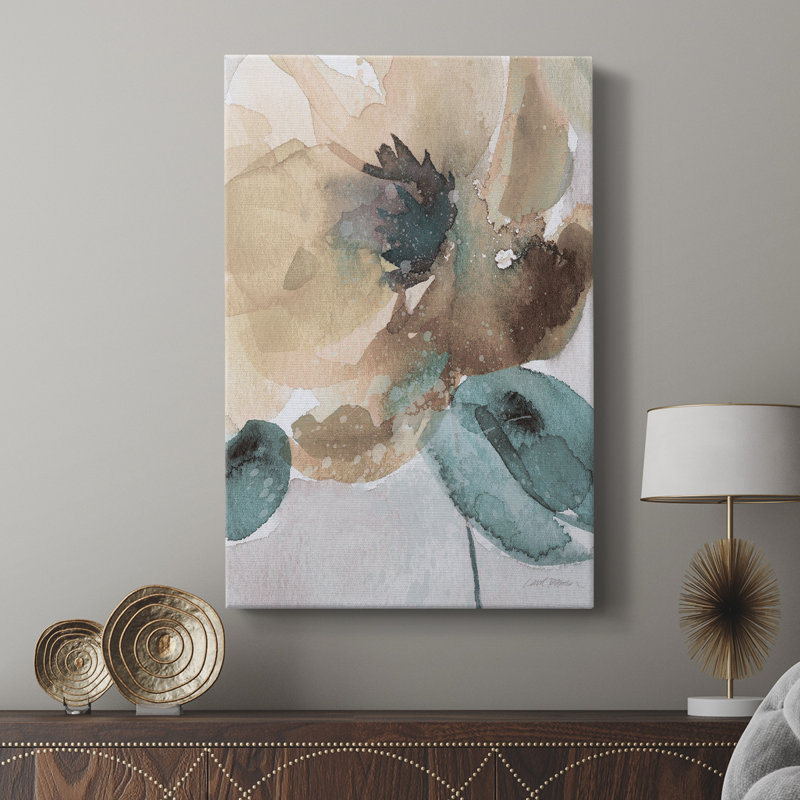 Aquarelle coquelicot II - galerie Cavas sur mesure, H 12 po x l 8 po