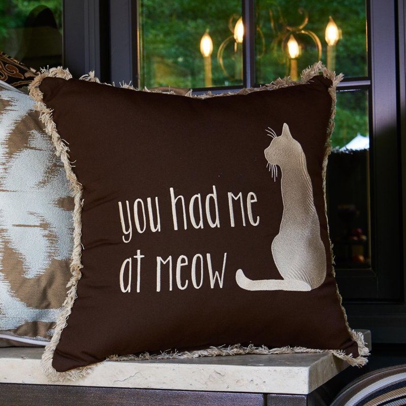 Fringed Sunbrella® Outdoor Reversible Throw Pillow