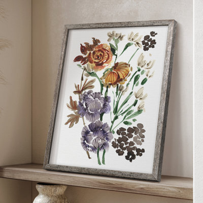 Garden Bouquets I Framed Print - Solid Wood