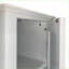Cabinets, armoire de rangement haute autoportante étroite avec 2 portes à 5 tablettes réglables, blanc cassé moderne, l 15,35 po x P 15,35 po x H 62,99 po | Panneau de fibres à densité moyenne | Salle de bain