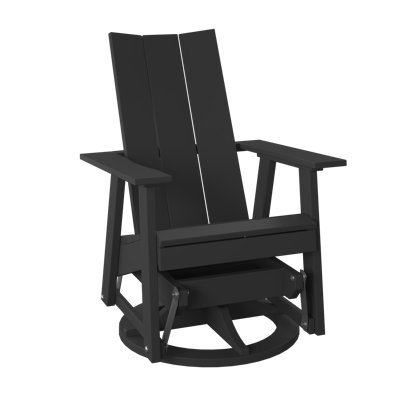  Modern Swivel Glider Black