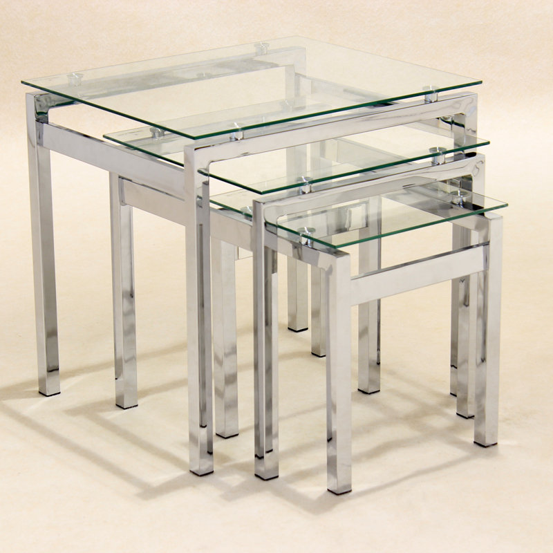 Glass Top Nesting Tables