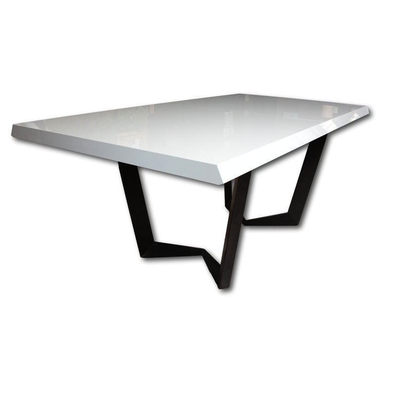 Caiomhe Extendable Metal Base Dining Table