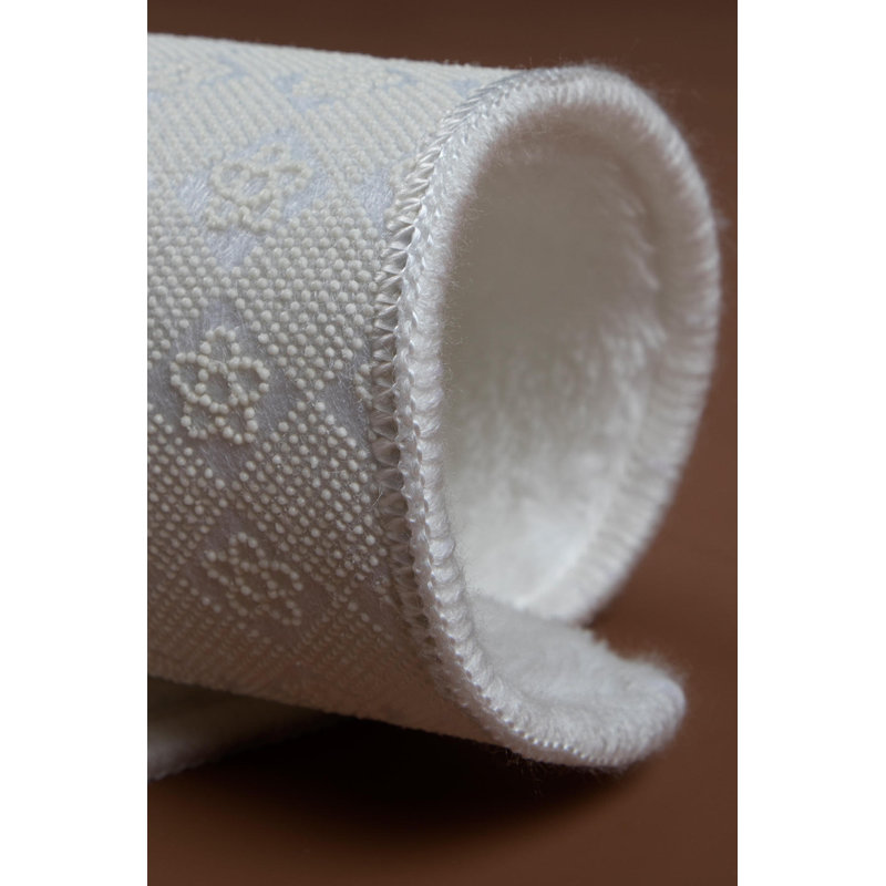Tapis de bain Aunah, Blanc