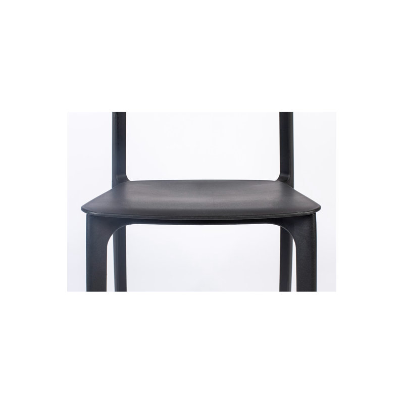 Outdoor Dining Side Chair, Black
