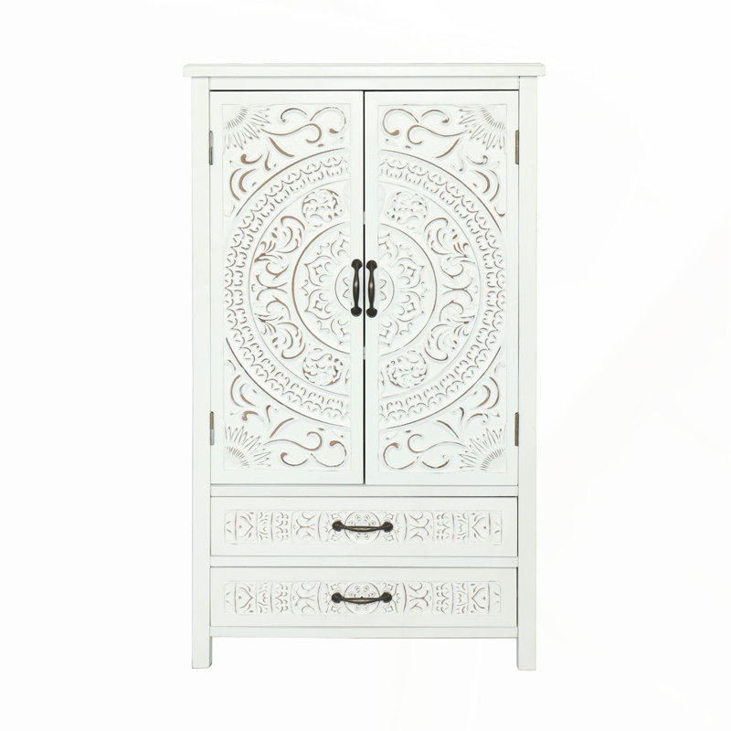 Armoire de rangement blanche 27 po