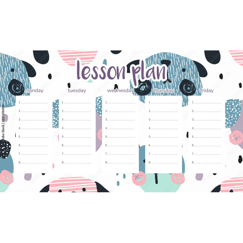 Magnetic Lesson Plan Pastel Puppies