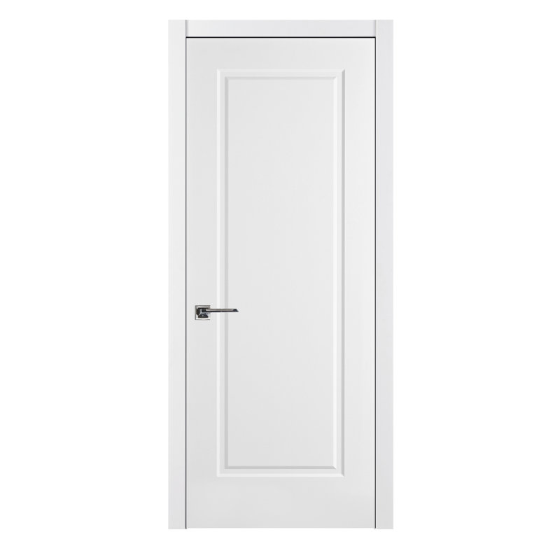 Porte intérieure stratifiée blanche à panneau 1 panneau pré-suspendu à gauche / à droite, 35,75 po x 80 po , Droite