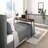 Rustic Brown Wood Finish Multipurpose Over The Bed Desk With Adjustable Height, Metal Legs With Casters, Overbed Table 1Pc, Laptop Table For Bed, Breakfast Table-1488417293