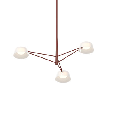 Lustre rectangulaire à 6 lumières Ray