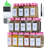 24 Glass Spice Jars With Label-4Oz Spice Containers With Lids And Shaker Lids,3 Sets Of Spice Labels 1 Collapsible Funnel 2 Erasable Markers (24)
