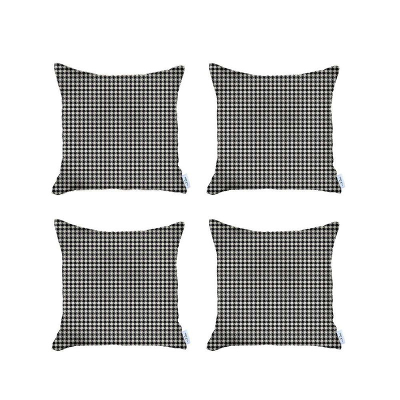 Housse de coussin carrée, Noir