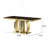 Stylish Dining Table With Tempered Glass Top