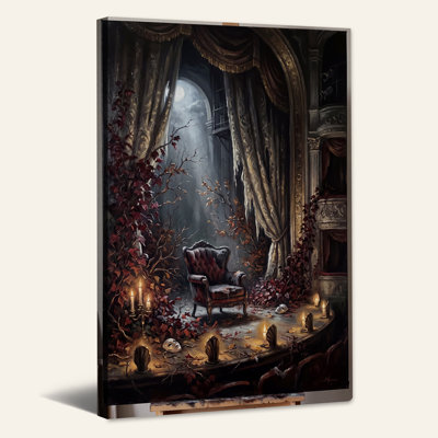 Impression sur toile fauteuil gothique Moonlit