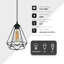 Olmeda 1 - Light Black Geometric Pendant-2015296119