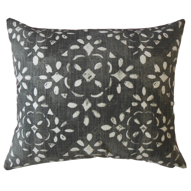 Coussin en coton Edyta, 18 po x 18 po, Sable