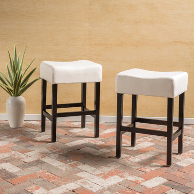 Set Of 2, 26.75" Backless Height Barstool