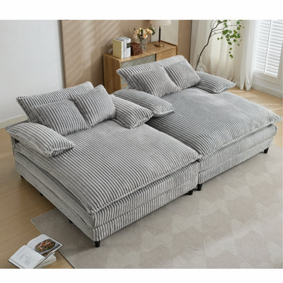 Méridienne double avec 4 coussins pour l'intérieur