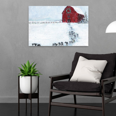 Last Cow in Before Christmas 1 Piece Wrapped Canvas Wall Art