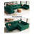 Buckleton 143'' W Large Upholstered Velvet Movable Modular U Shape Sofa with Storage-1261239585