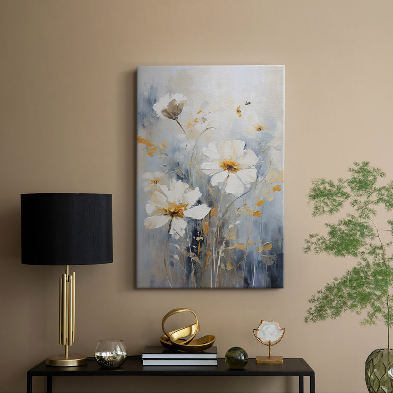 Série FLORAL CCL XXXV - Toile tendue avec châssis de qualité supérieure - Prêt à être accroché, H 12 po x l 8 po