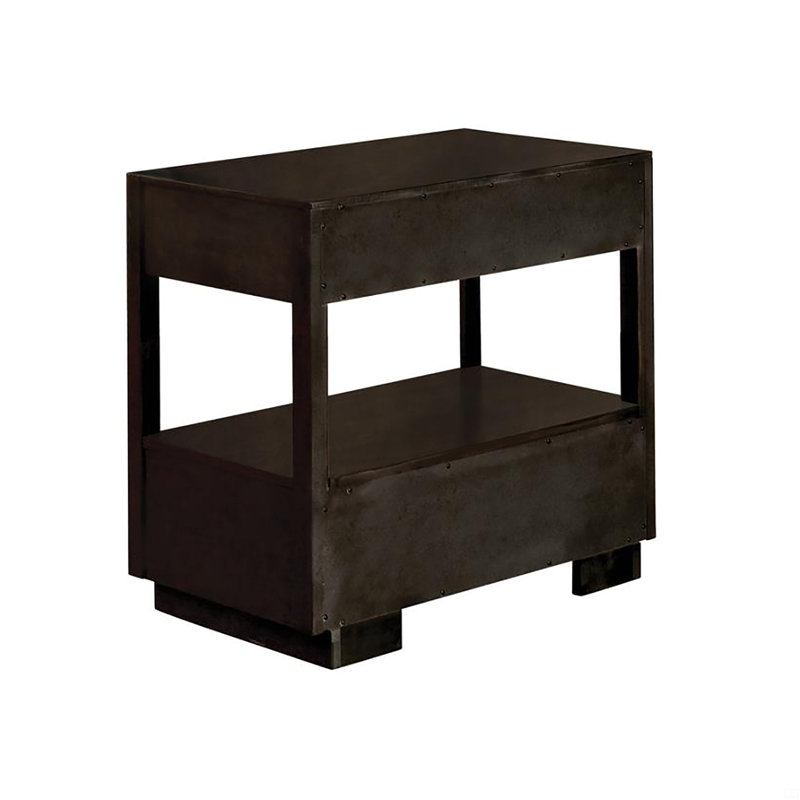 Table de chevet à 2 tiroirs