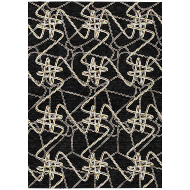  Aleg Area Rug with Non-Slip Backing