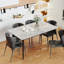 Funke Stone Top Metal Base Dining Table-831250244