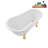 53.1'' x 25.6'' Freestanding Soaking Acrylic Bathtub-72770247-90763271