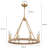 Hendon 8 - Light Dimmable Kitchen Island Wagon Wheel Chandelier-118944758-118944756