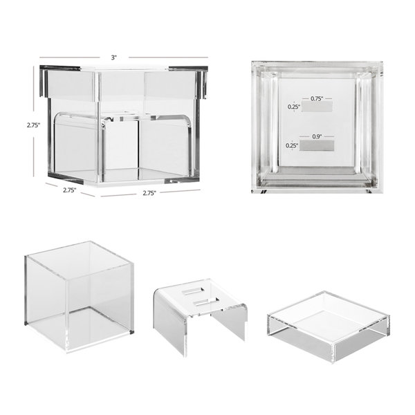Custom counter top clear plexiglass box, custom acrylic box
