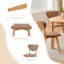 5 -Person Solid Wood Dining Set-504314350