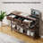 3-Tier Console Table With Charging Station & 3 Fabric Drawers,43.3'' Entryway Table With Storage Drawers And Open Shelves, Narrow Sofa Table With USB Ports And Outlets, Adjustable Feet, And Modern Design For Hallways, Living Rooms, And Small Spaces-1022265191