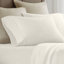 Ensemble de draps en satin de coton 4 pièces, blanc-122818043-122818038