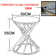 Chrome Round Stainless Steel Glass End Table For Living Room